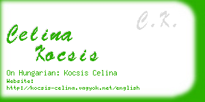 celina kocsis business card